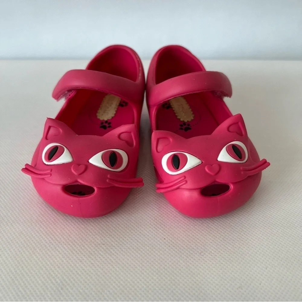 Mini Melissa Pink Cat Shoes